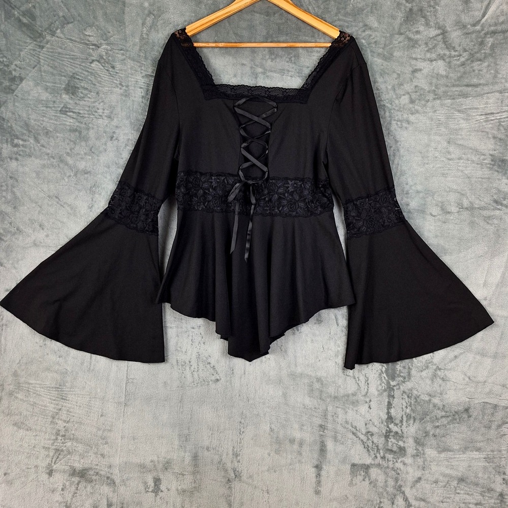 Womens Top 2X Whimsigoth Renaissance Corset Victorian Goth Fairy Grunge Festival